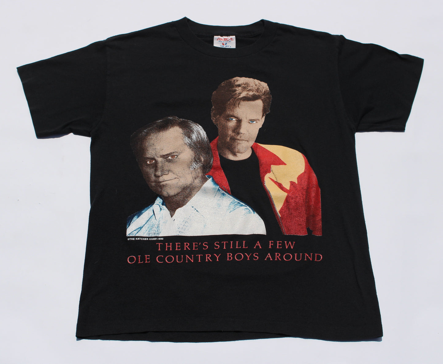 1990 Size Medium A Randy Travis X George Jones "Ole Country Boys" Tee Shirt