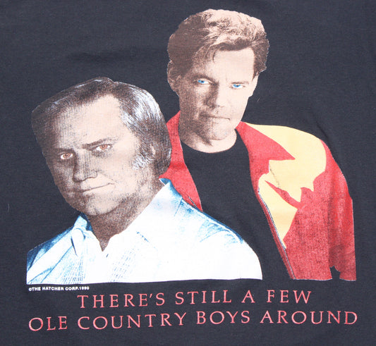 1990 Size Medium A Randy Travis X George Jones "Ole Country Boys" Tee Shirt