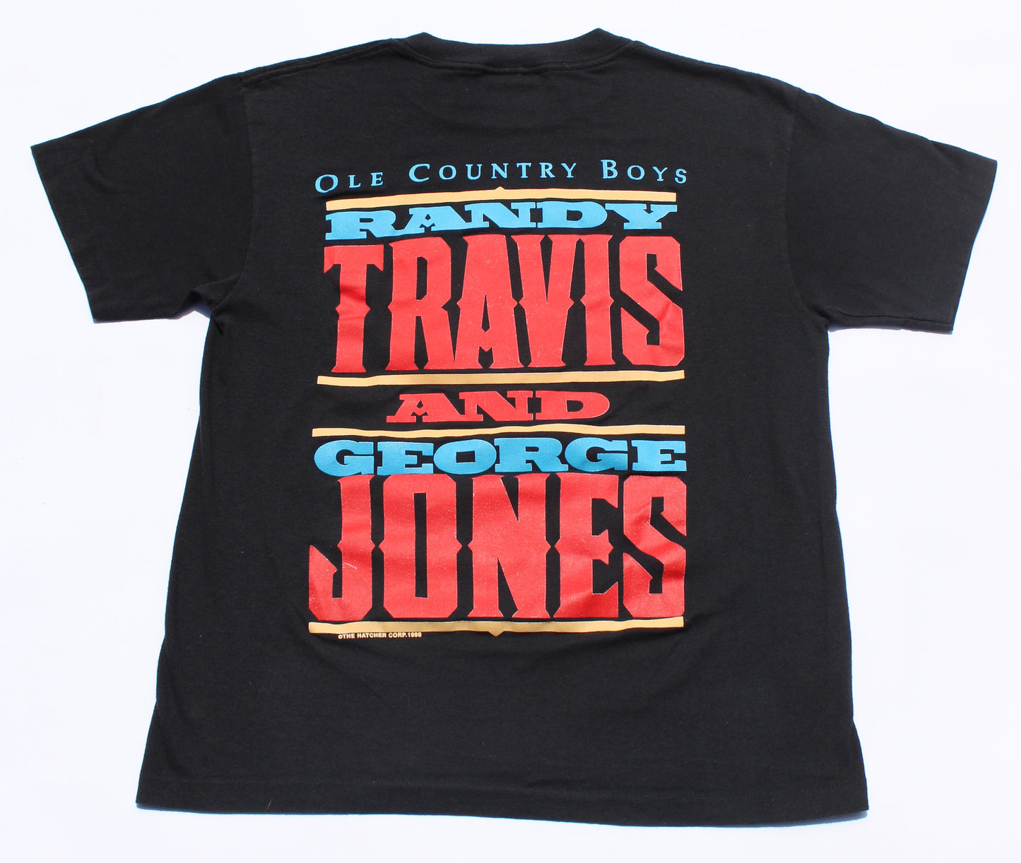 1990 Size Medium A Randy Travis X George Jones "Ole Country Boys" Tee Shirt