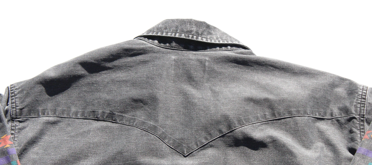 1990's Size XXL Wrangler Brushpopper Button Up shirt