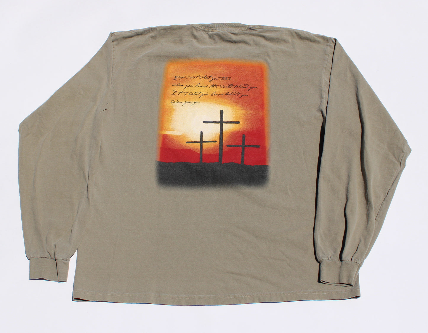 1990's Size XL Randy Travis "Rise And Shine" Long Sleeve Shirt