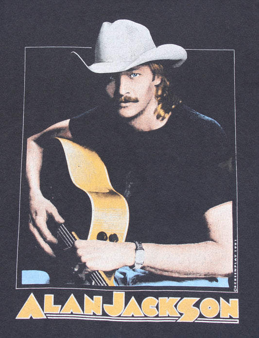 1991 Size Large Alan Jackson "Don't Rock The Jukebox" Tee Shirt