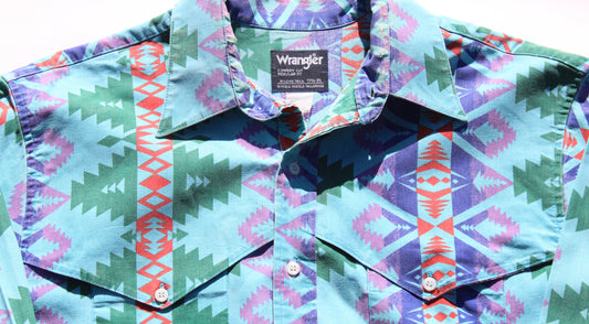 1990's Size XL Wrangler Rodeo Button Up shirt