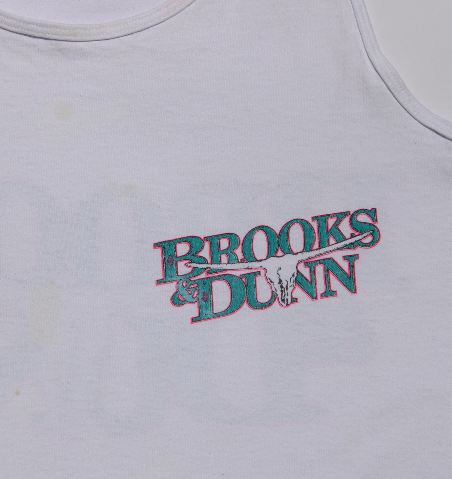 1990's Size XL Brooks & Dunn "Neon" Tank Top
