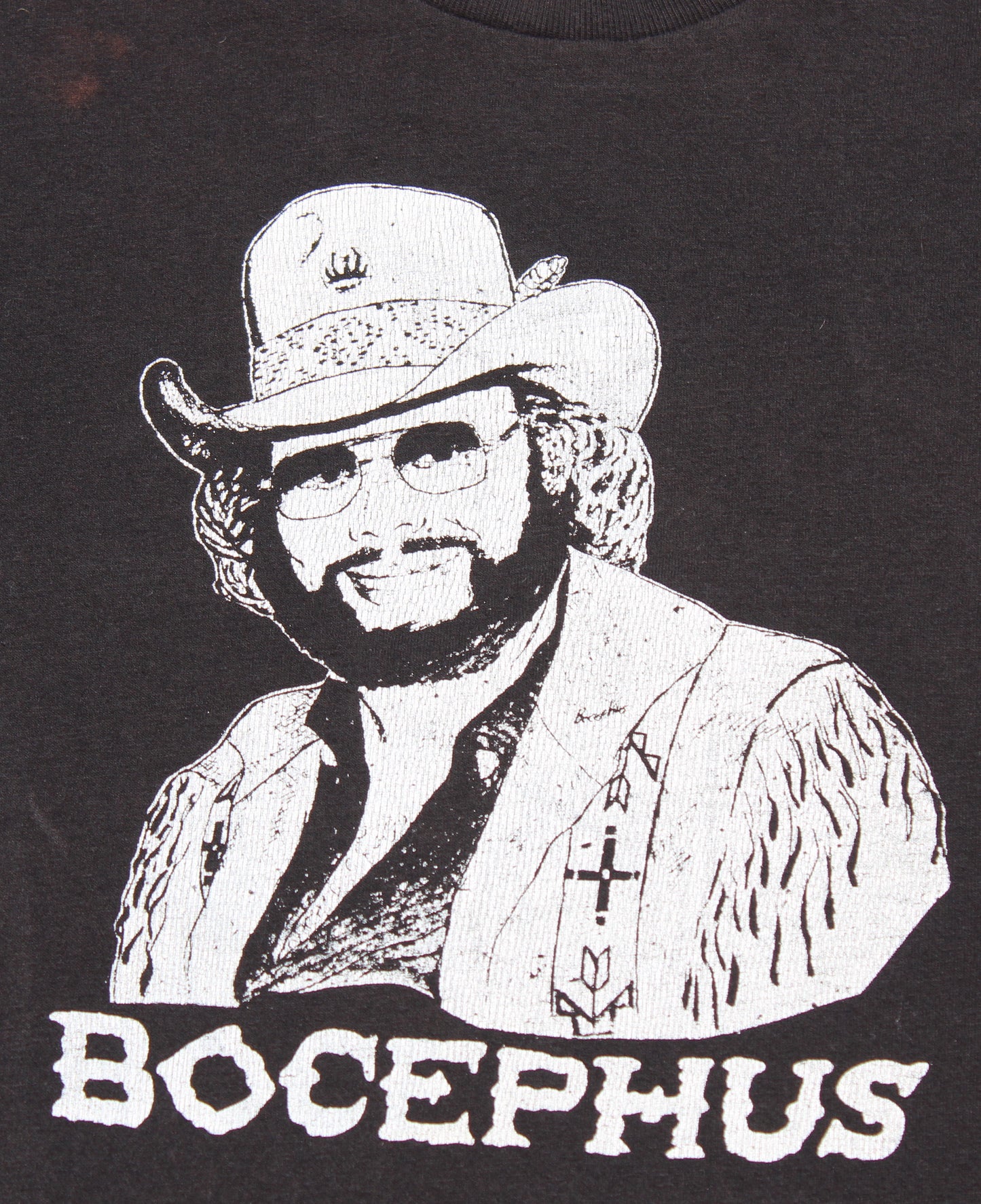 1985 Size Small Hank Williams Jr. "Whiskey Bent And Hell Bound Tour" Tee Shirt