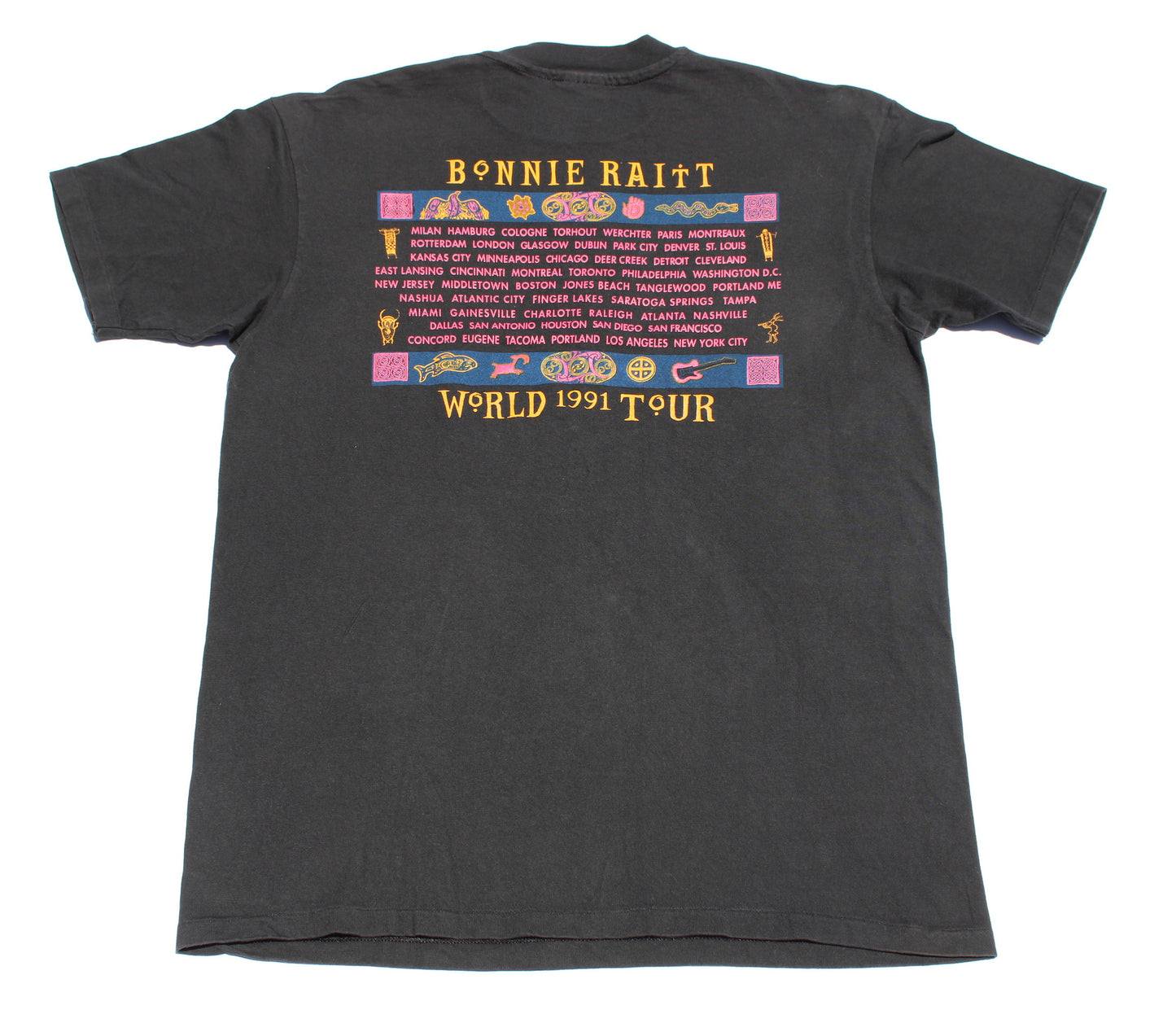 1991 Size XL Bonnie Raitt "Luck Of The Draw Tour" Tee Shirt