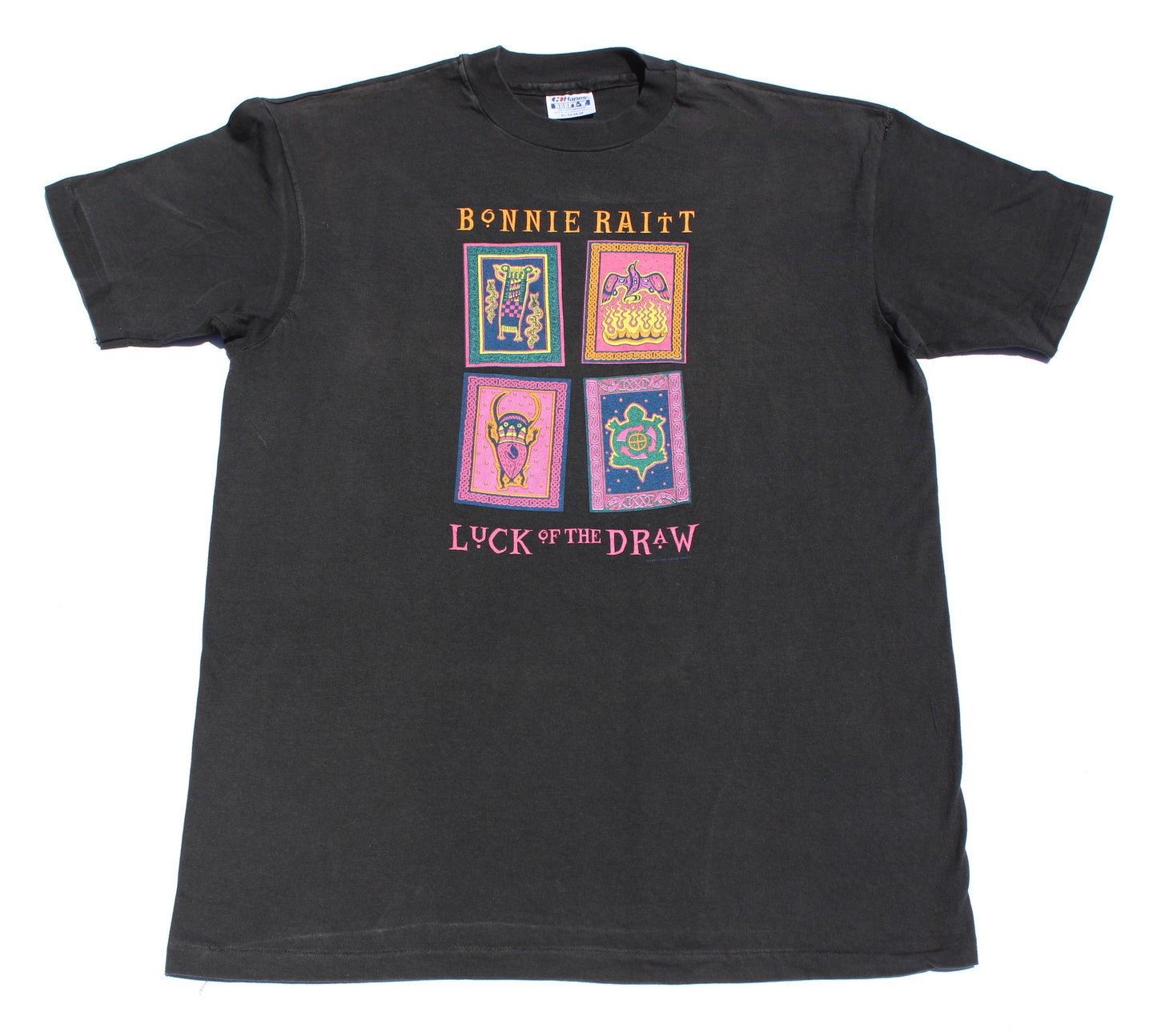 1991 Size XL Bonnie Raitt "Luck Of The Draw Tour" Tee Shirt