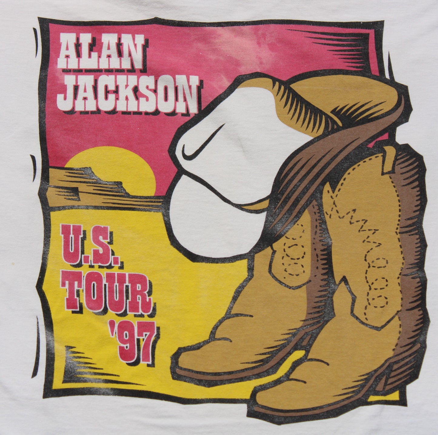 1997 Size XL Alan Jackson "Parking Lot" Tee Shirt