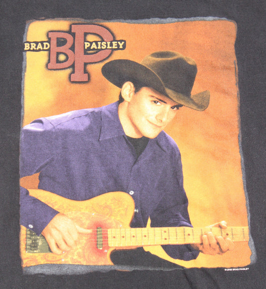 2000 Size Small Brad Paisley "Tour" Tee Shirt