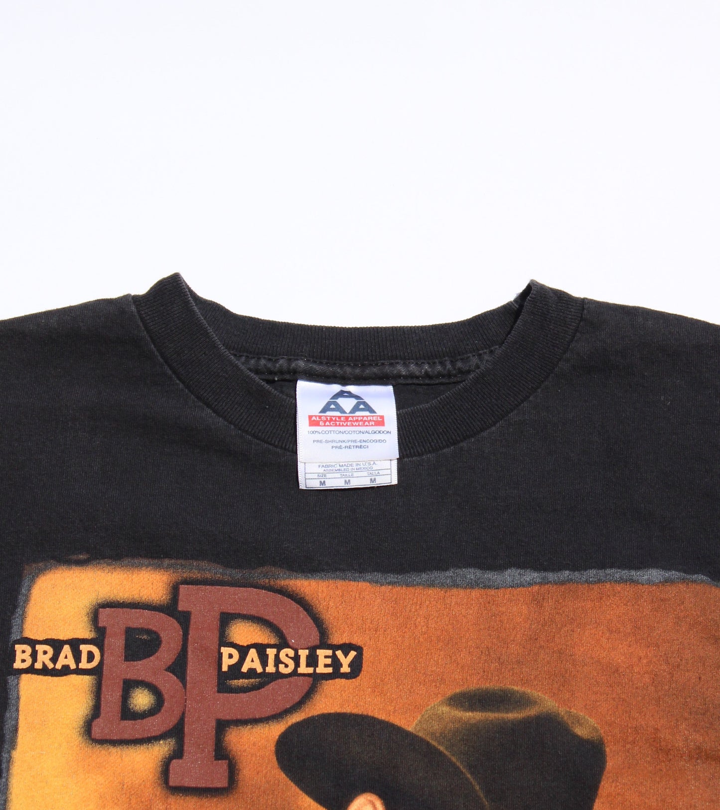 2000 Size Small Brad Paisley "Tour" Tee Shirt