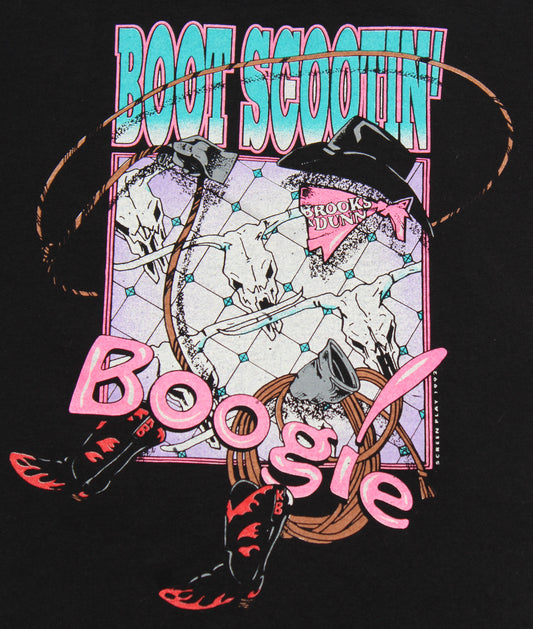 1992 Size Large Brooks And Dunn "Boot Scootin' Boogie" Tee Shirt