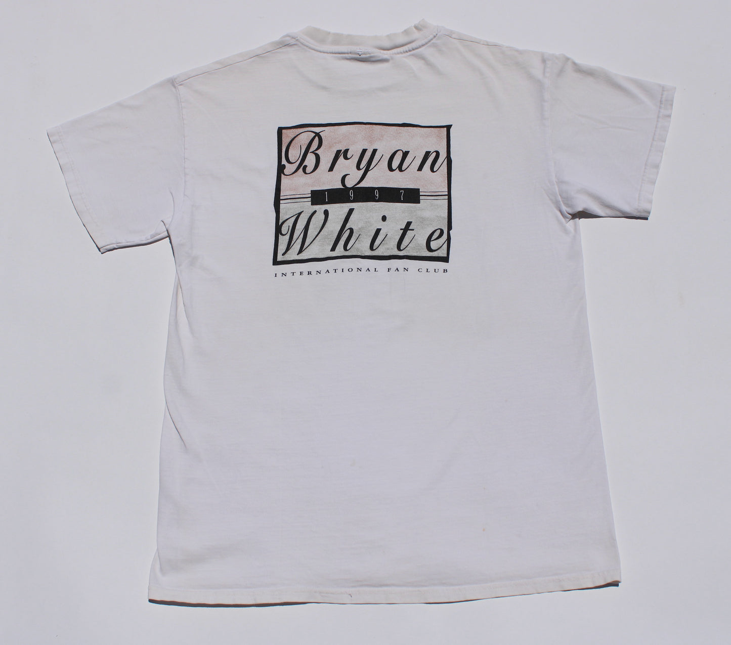 1997 Size Medium Bryan White "Intl Fan Club" Tee Shirt