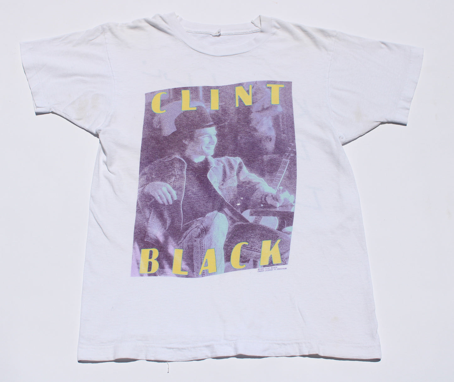 1989 Size Medium Clint Black "Killing Time Tour" Tee Shirt