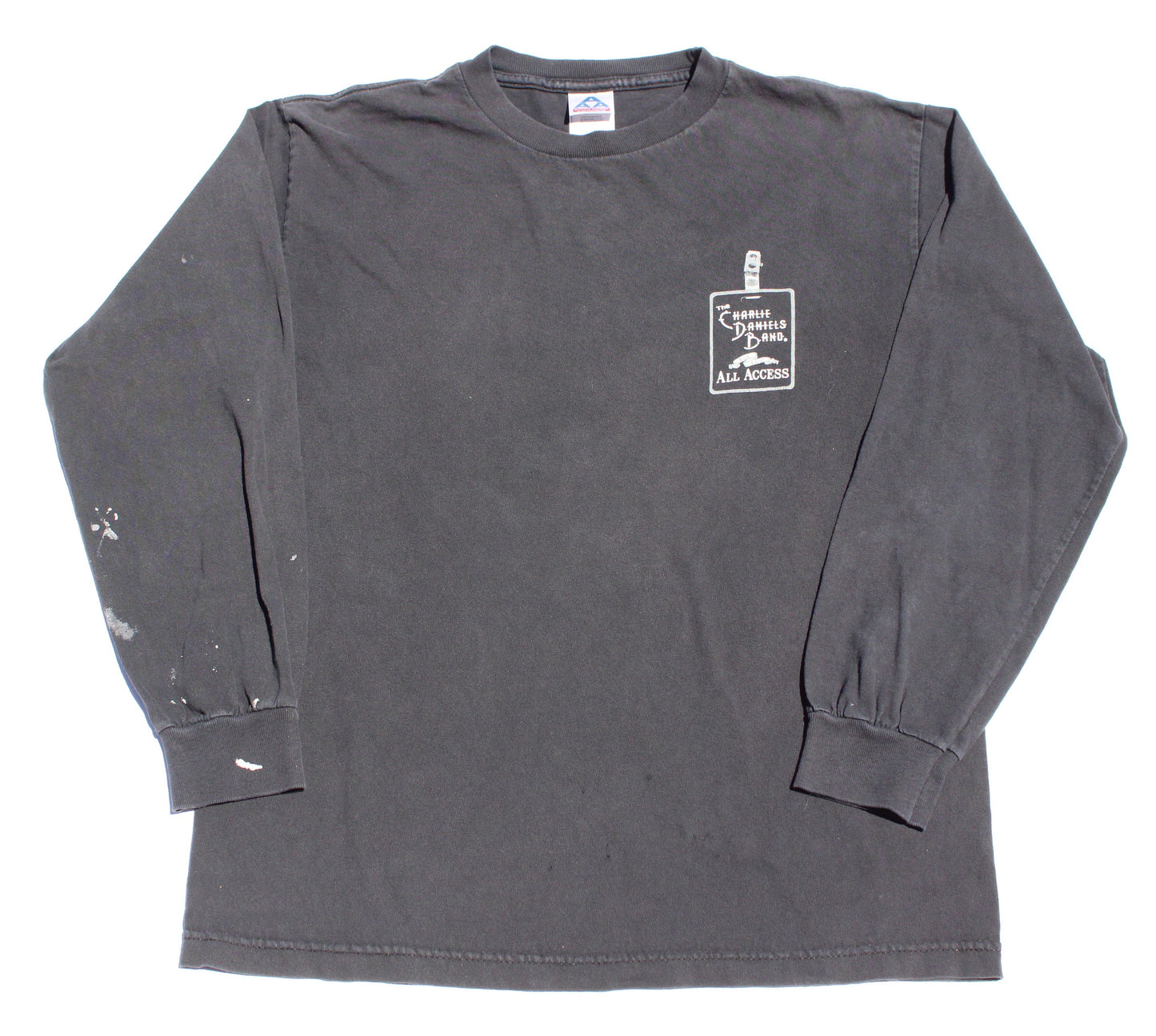 1990's Size Medium Charlie Daniel's Band "Uneasy Rider" Long Sleeve Shirt