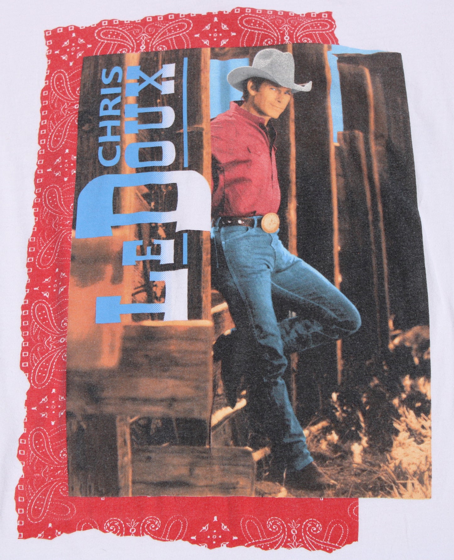 1994 Size Large Chris LeDoux "Western Underground" Tee Shirt