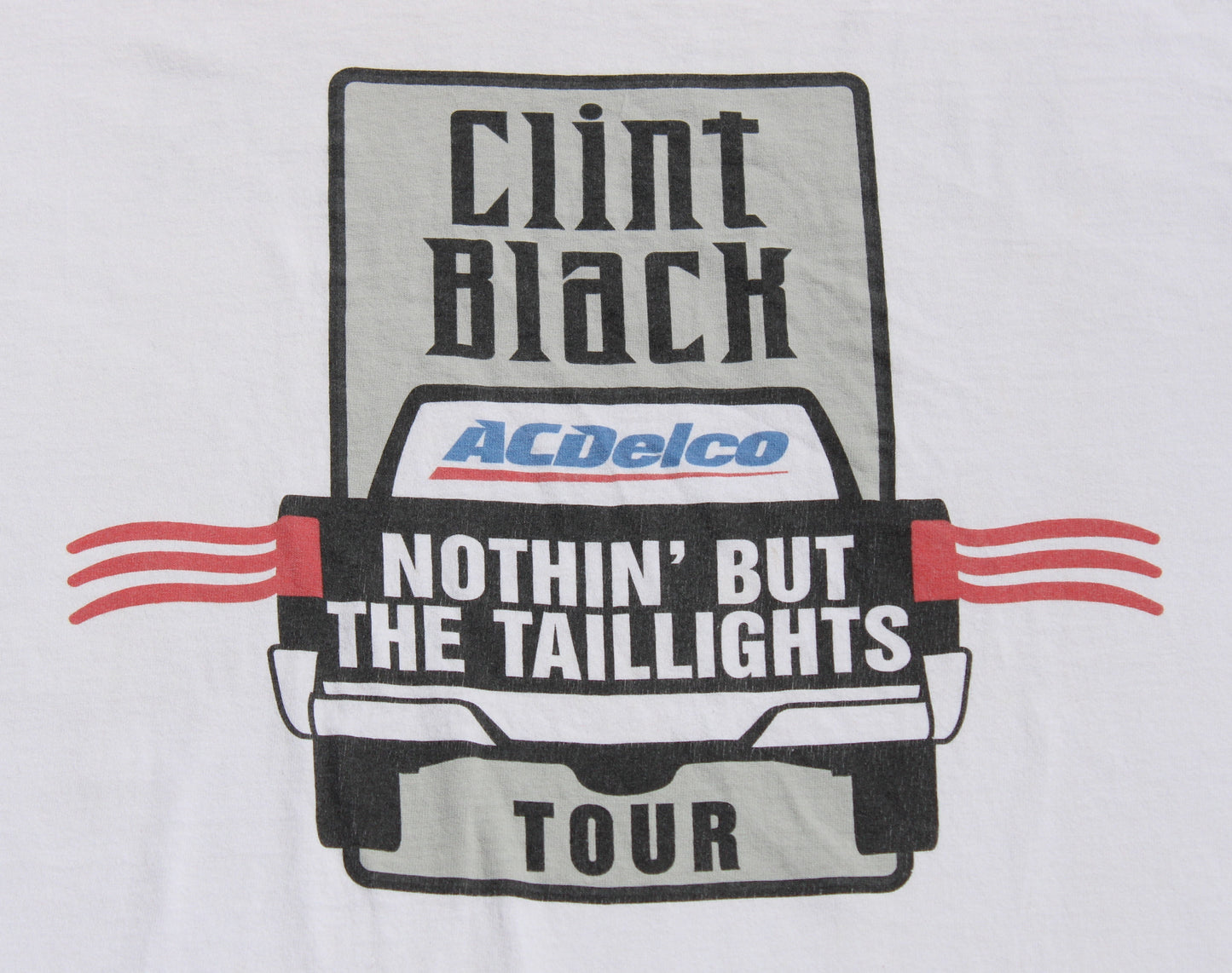 1990's Size XL Clint Black "Nothing But The Taillights Tour" Tee Shirt