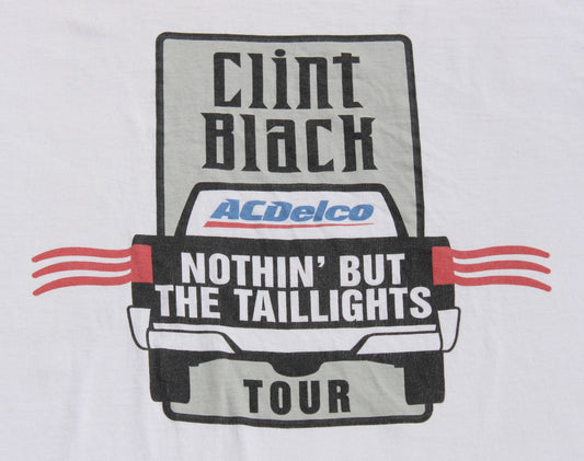 1990's Size XL Clint Black "Nothing But The Taillights Tour" Tee Shirt