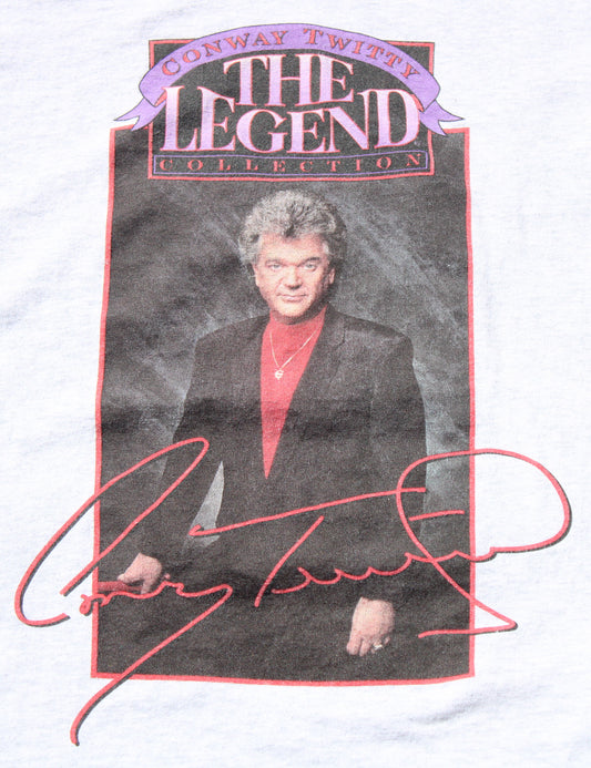 1990's Size Large Conway Twitty "The Legend" Long Sleeve Shirt
