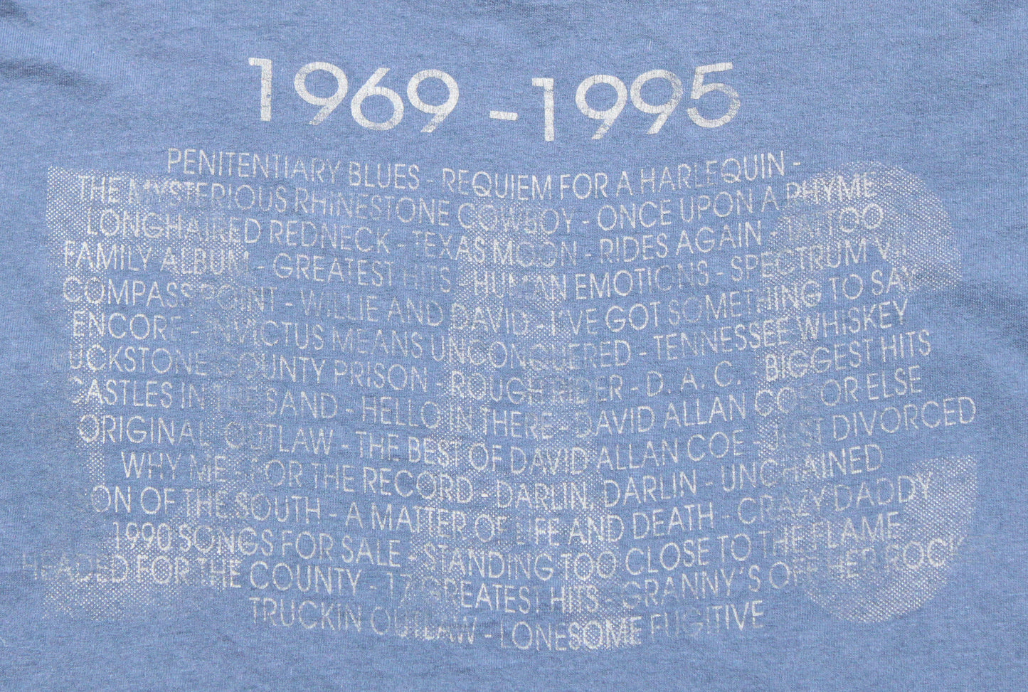 1995 Size Medium David Allan Coe "1969-1995" Long Sleeve Shirt