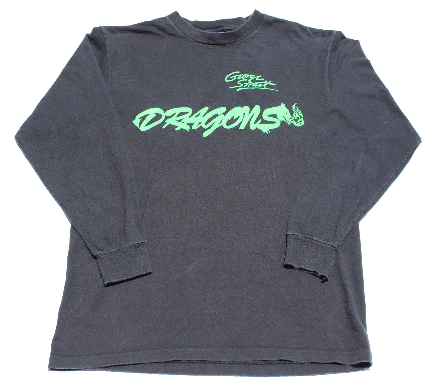 1990's Size Large George Strait "Dragons" Long Sleeve Shirt