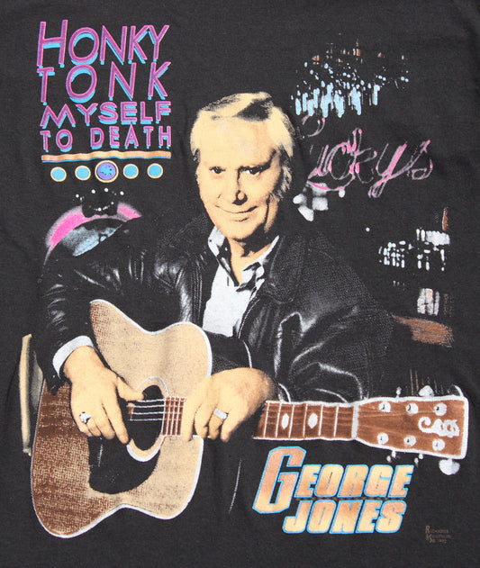 1992 Size Medium George Jones "Honky Tonk Myself To Death" Tee Shirt