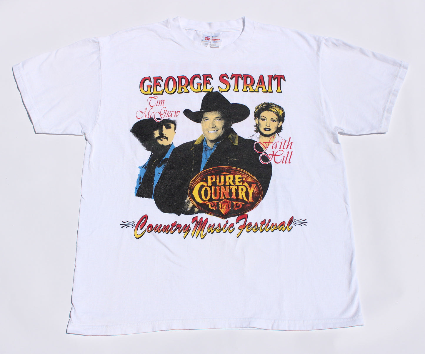 1998 Size Large George Strait x Faith Hill x Tim Mcgraw "Fest" Tee Shirt