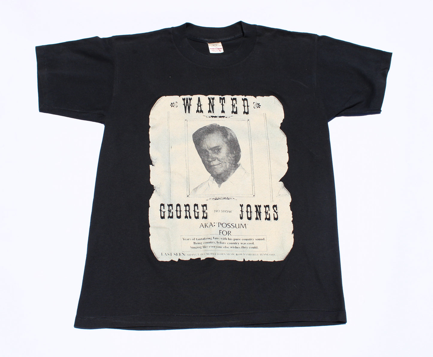 1990's Size Medium George Jones "Wanted" Tee Shirt