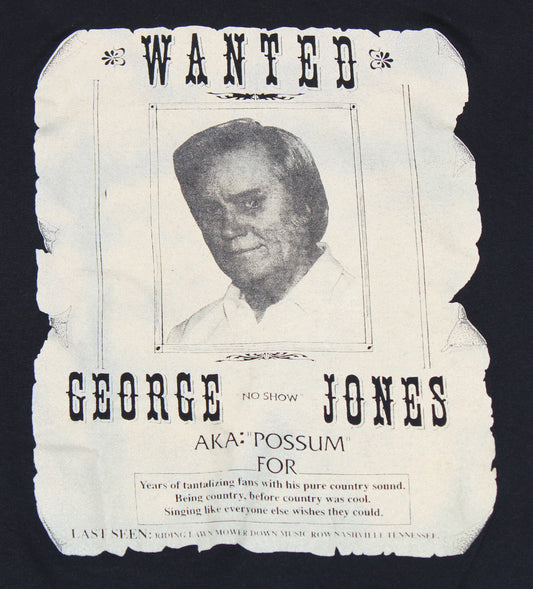 1990's Size Medium George Jones "Wanted" Tee Shirt