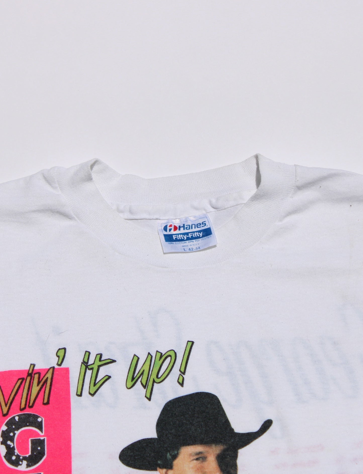 1990's Size Medium George Strait "Livin' It Up" Tee Shirt