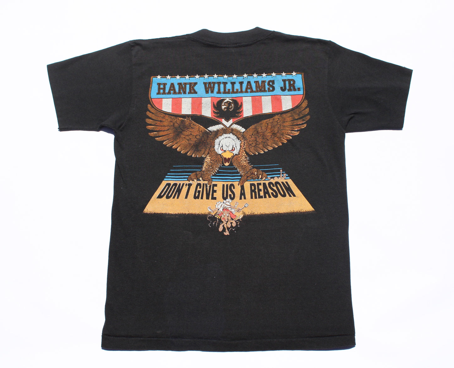 1990's Size Medium Hank Williams Jr. "Don't Give Us A Reason" Tee Shirt