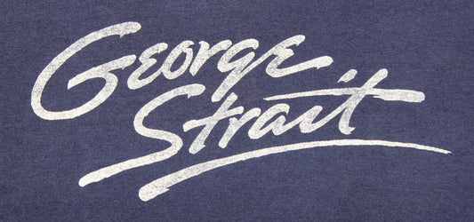 1980's Size Medium George Strait "Logo" Tee Shirt