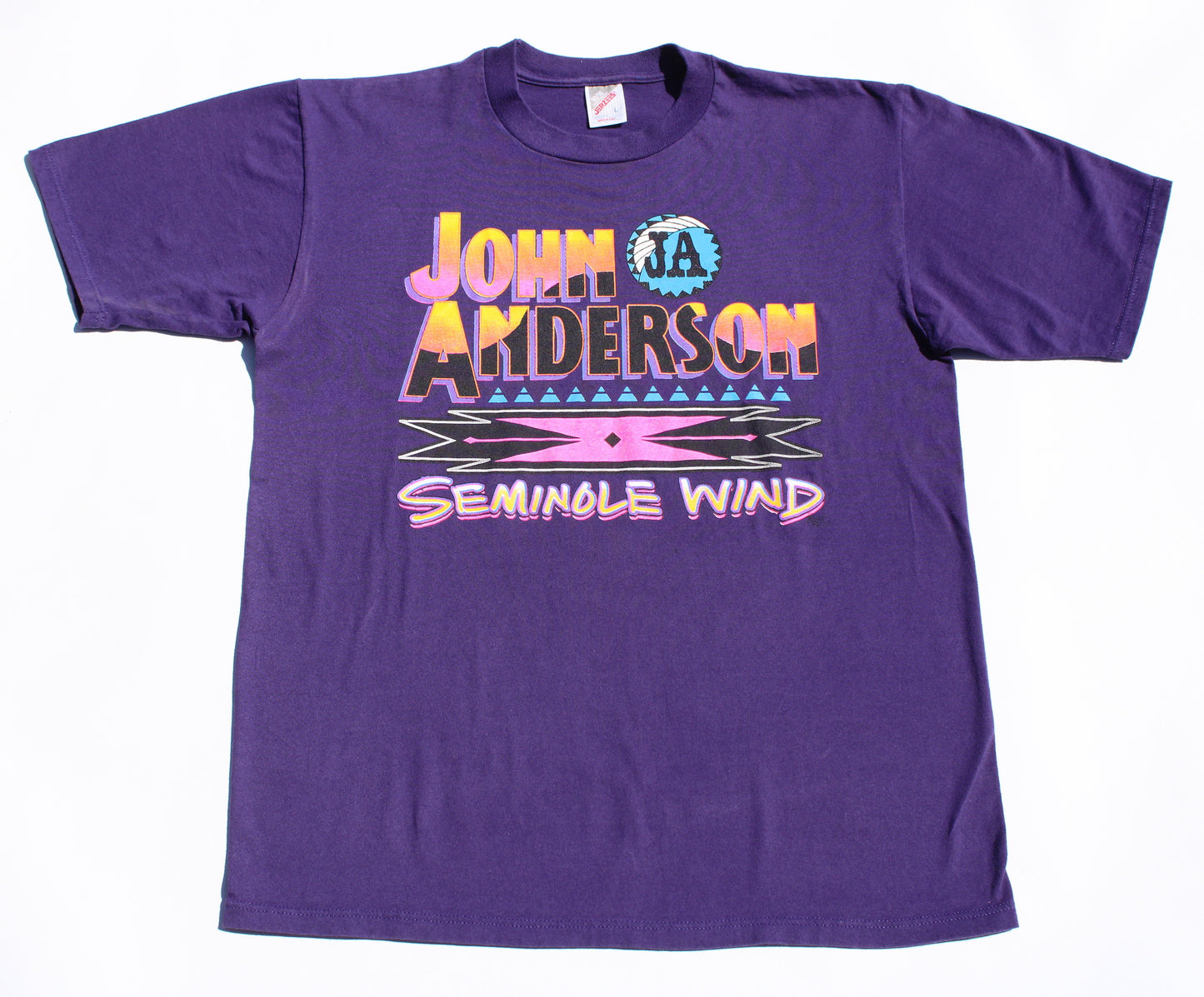 1990's Size Large John Anderson "Seminole Wind" Tee Shirt