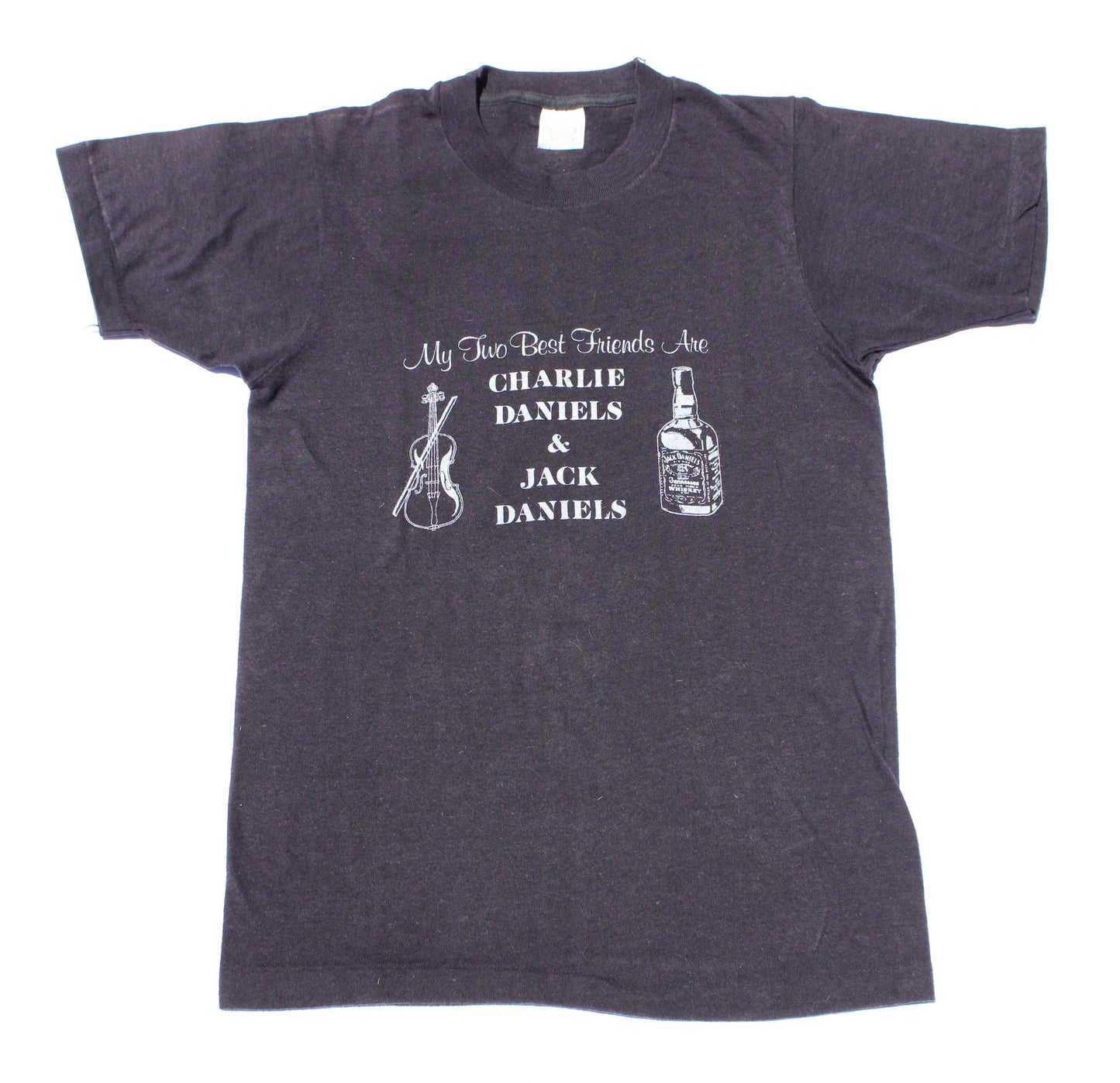 1980's Size Small Charlie Daniel's Band "& Jack Daniels" Tee Shirt