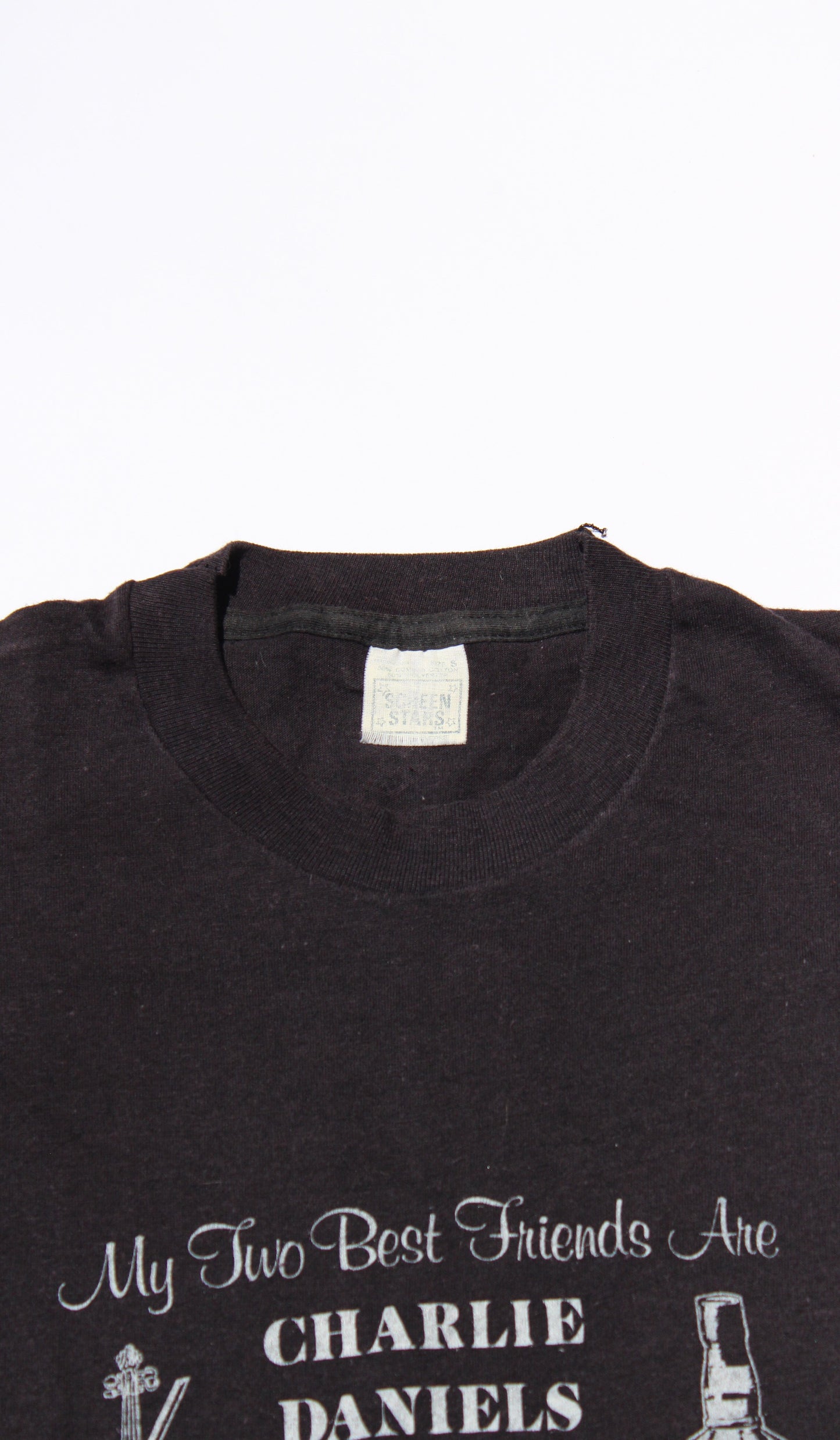 1980's Size Small Charlie Daniel's Band "& Jack Daniels" Tee Shirt