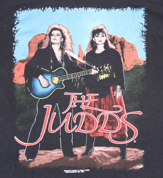 1990 Size Large The Judds "Farewell Tour-Black" Tee Shirt