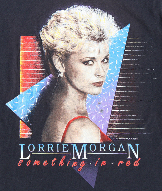 1991 Size Medium Lorrie Morgan "Something In Red" Tee Shirt