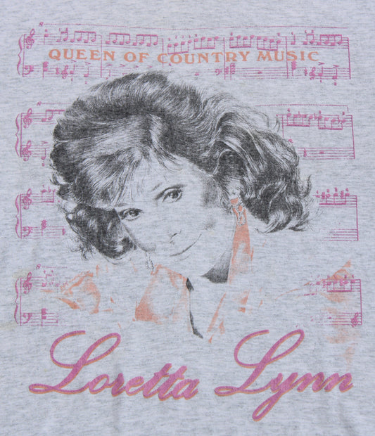 1980's Size XL Loretta Lynn "Queen Of Country Music" Tee Shirt