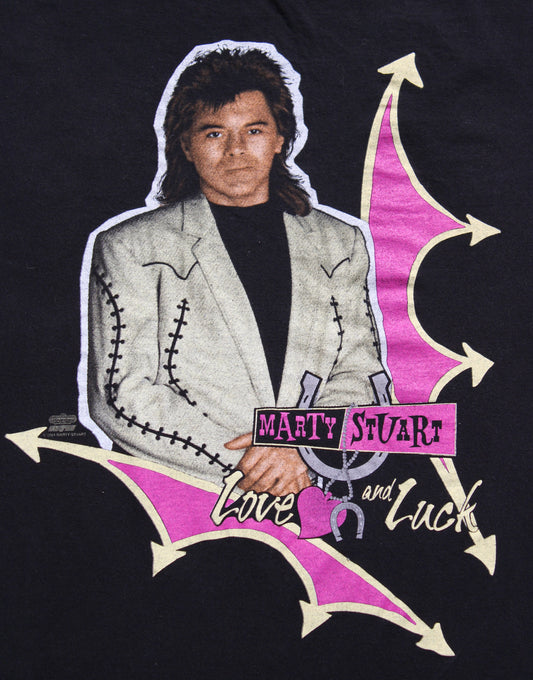 1994 Size XL Marty Stuart "Love and Luck Tour" Tee Shirt