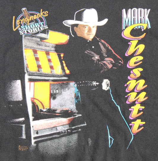 1992 Size XL Mark Chesnutt "Longnecks & Short Stories" Tee Shirt