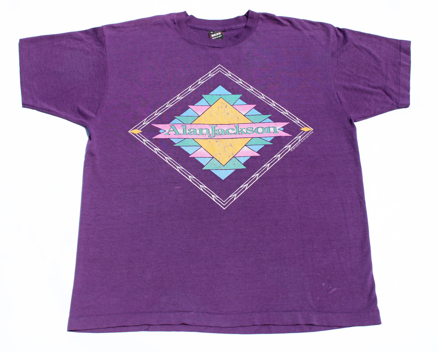 1993 Size XL Alan Jackson "Purple-A Lot About Livin" Tee Shirt