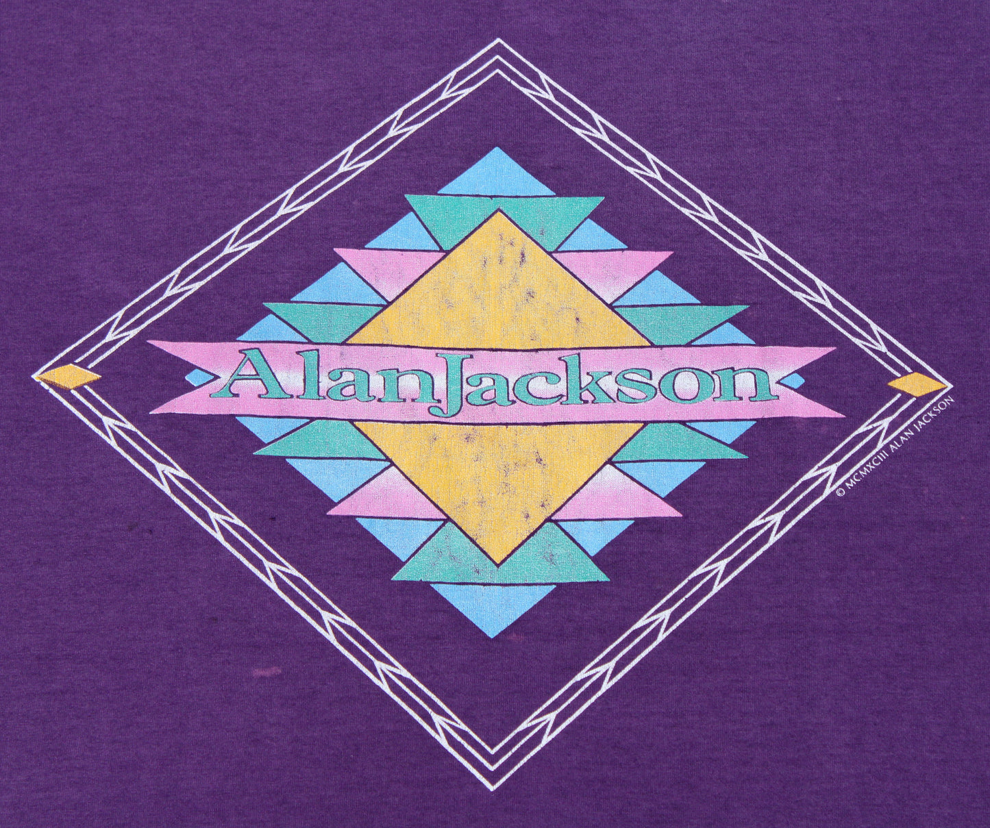 1993 Size XL Alan Jackson "Purple-A Lot About Livin" Tee Shirt