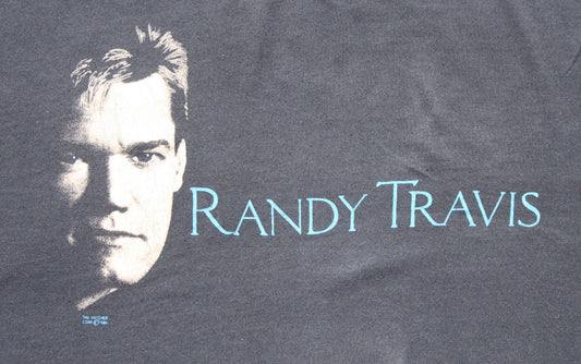 1988 Size Large Randy Travis "Face" Tee Shirt