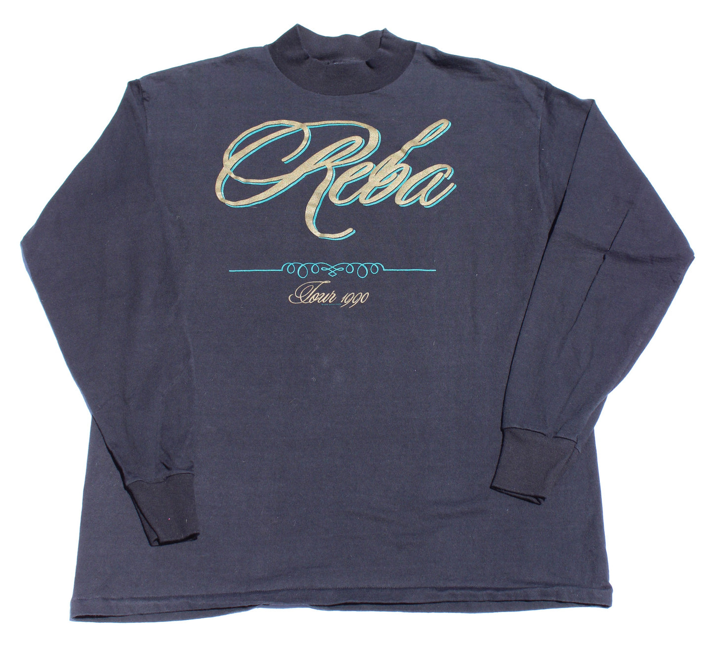 1990 Size Large Reba McEntire "Tour" Long Sleeve Shirt