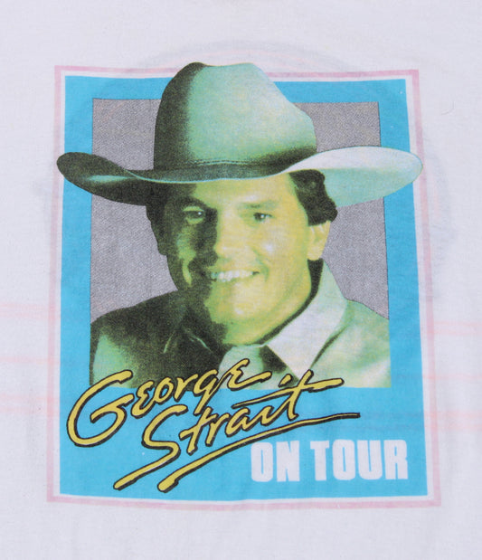 1989 Size XL George Strait "Beyond The Blue Neon" Tee Shirt