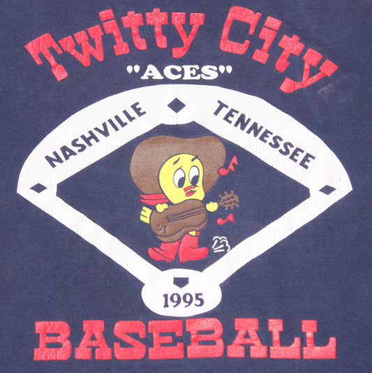 1995 Size XL Conway Twitty "Twitty City Aces" Tee Shirt