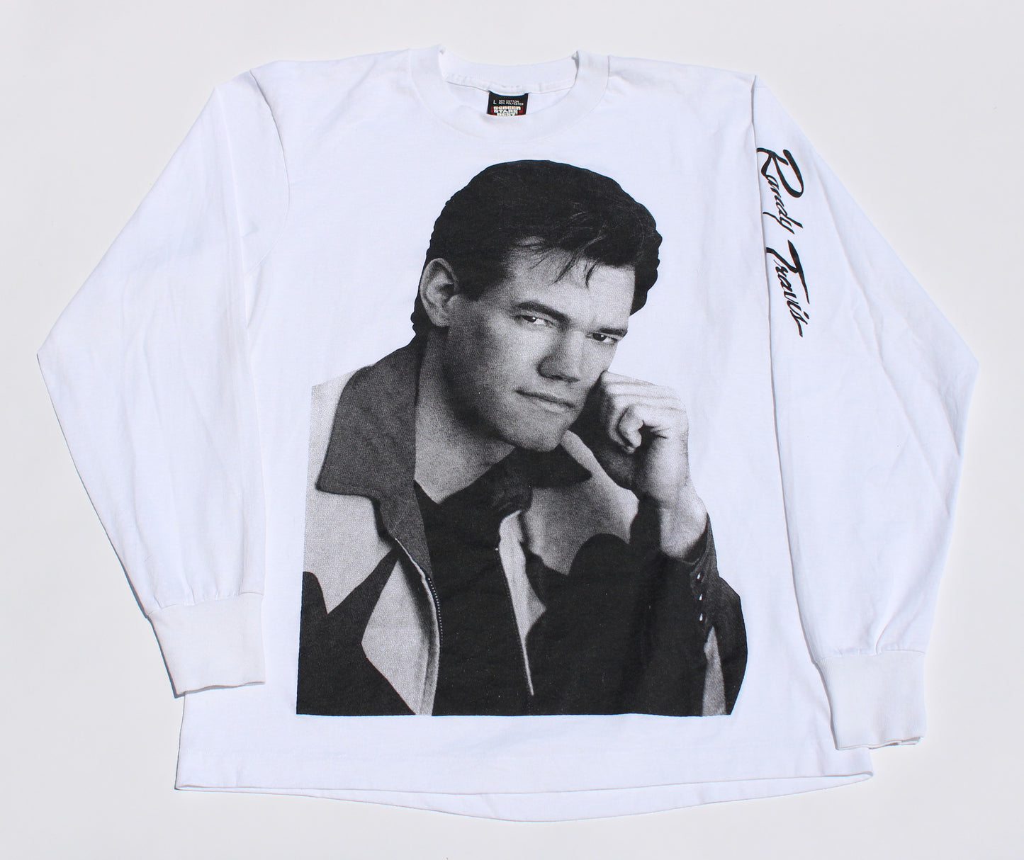 1990's Size Large Randy Travis "Face" Long Sleeve Shirt