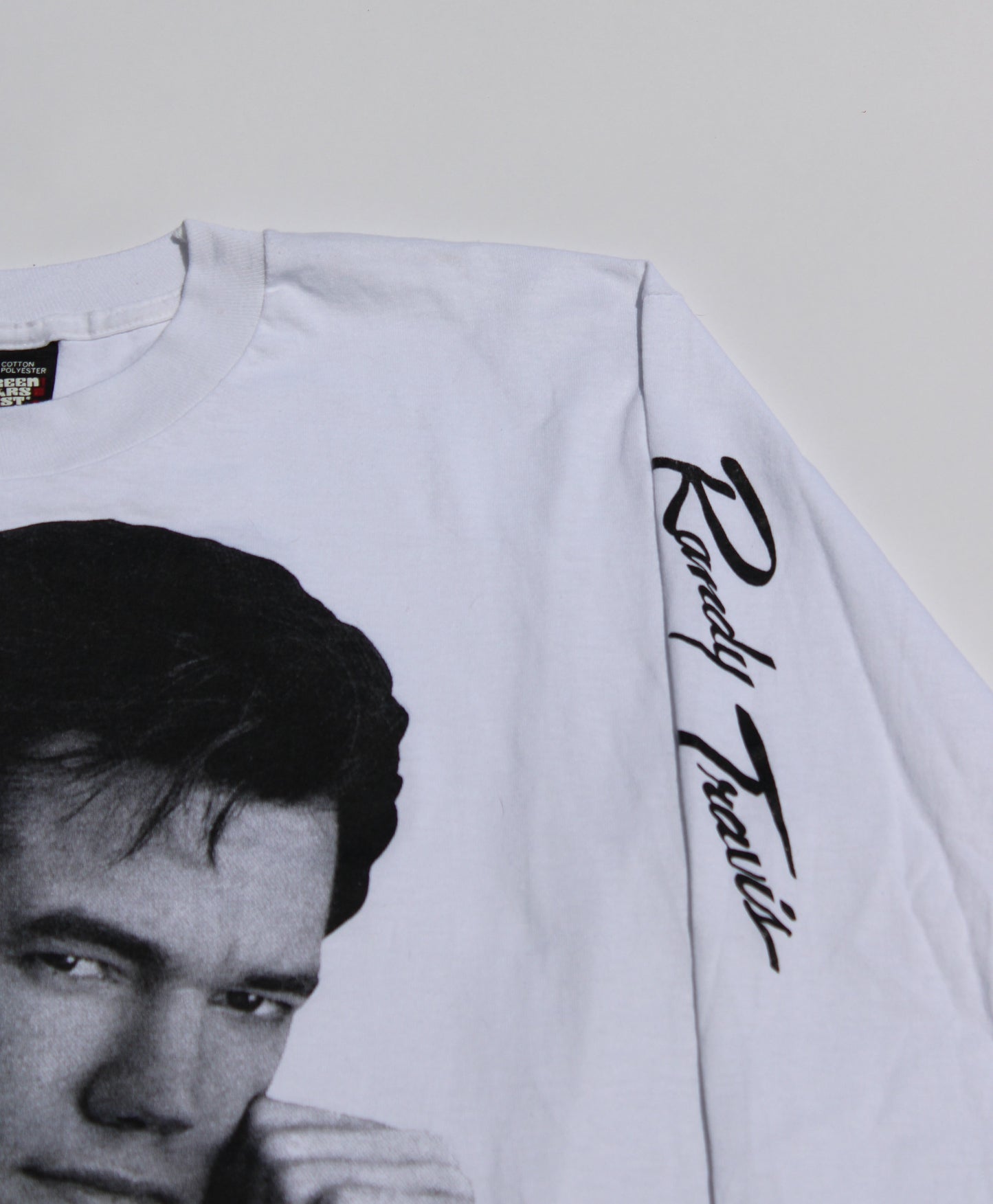1990's Size Large Randy Travis "Face" Long Sleeve Shirt