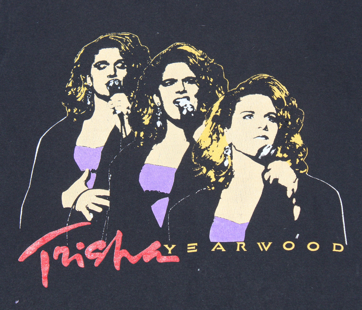 1990's Size Medium Trisha Yearwood "Tour" Tee Shirt