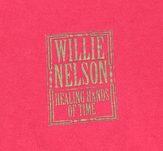 1990's Size Large Willie Nelson "Healing Hands Of Time" Long Sleeve Shirt