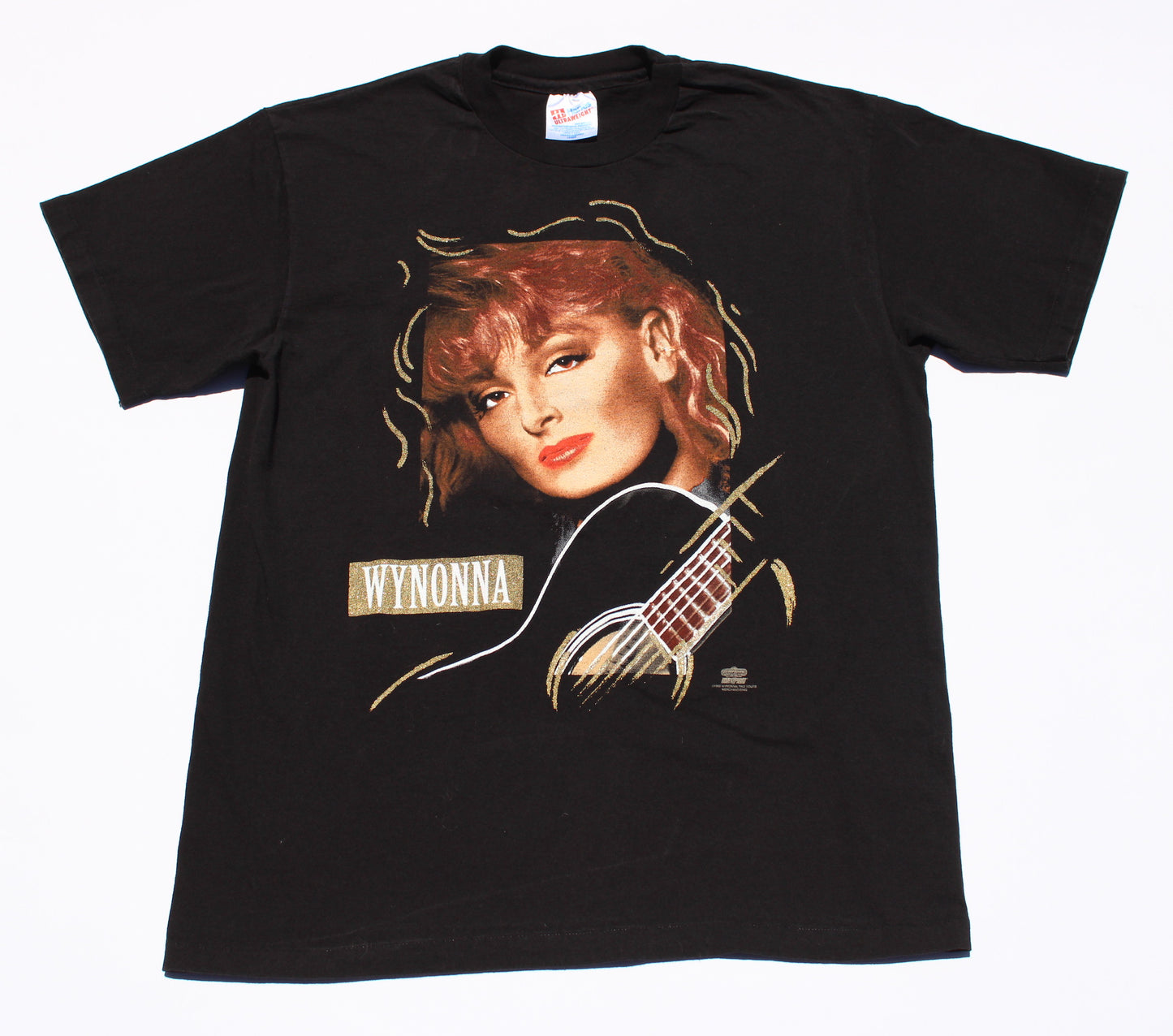 1990 Size Large Wynonna "Girls With Guitars-Black" Tee Shirt